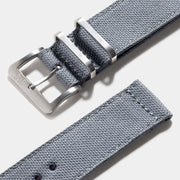 Safari Grey Canvas Watch Strap