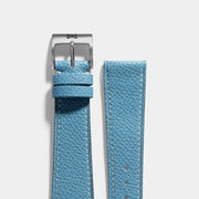 Sellier Ciel Blue Leather Watch Strap