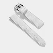 Sellier Snow White Leather Watch Strap