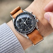 Strap for Omega Speedmaster Professional - Caramel Brown Nato Strap