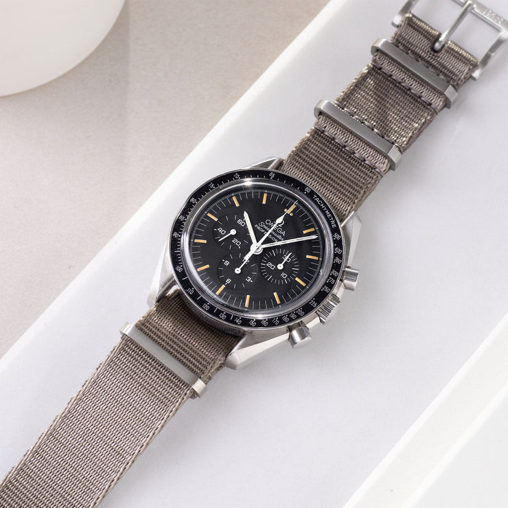 Strap for Omega Speedmaster Professional - Nylon Nato Taupe Grey