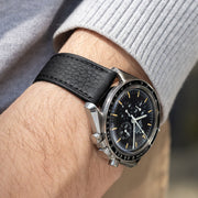 Strap for Omega Speedmaster Professional - Taurillon Black Leather