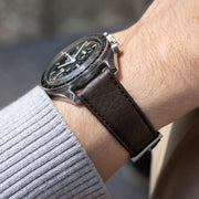 Strap for Omega Speedmaster Professional - Taurillon Dark Brown Leather