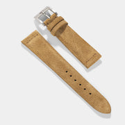 Camel Brown Silky Suede Watch Strap