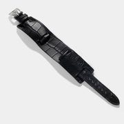 Newman Black Croco Leather Watch Strap