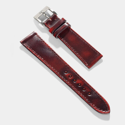 Degrade Chilli Red Leather Watch Strap