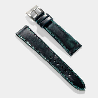 Degrade Copper Green Leather Watch Strap