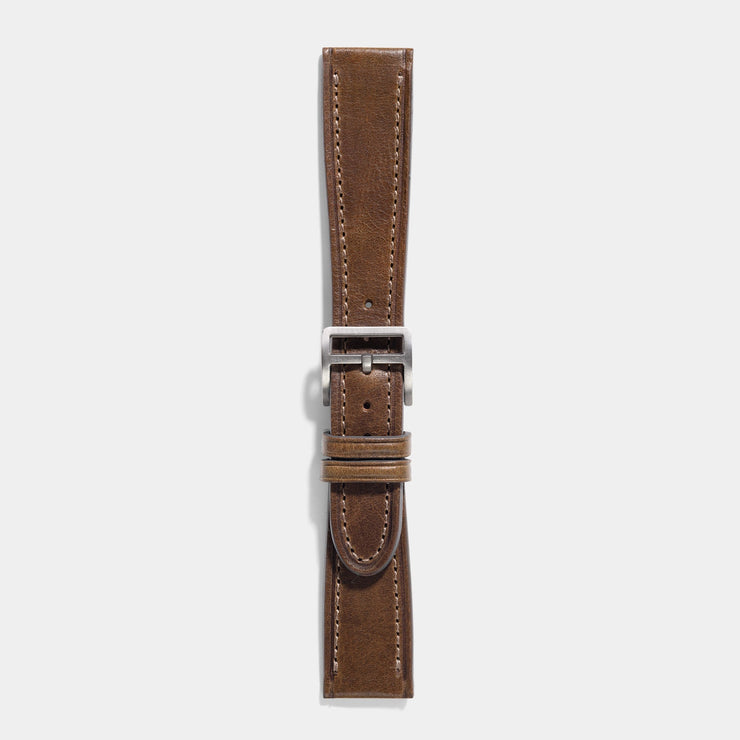 Crème De Marrons Brown Leather Watch Strap