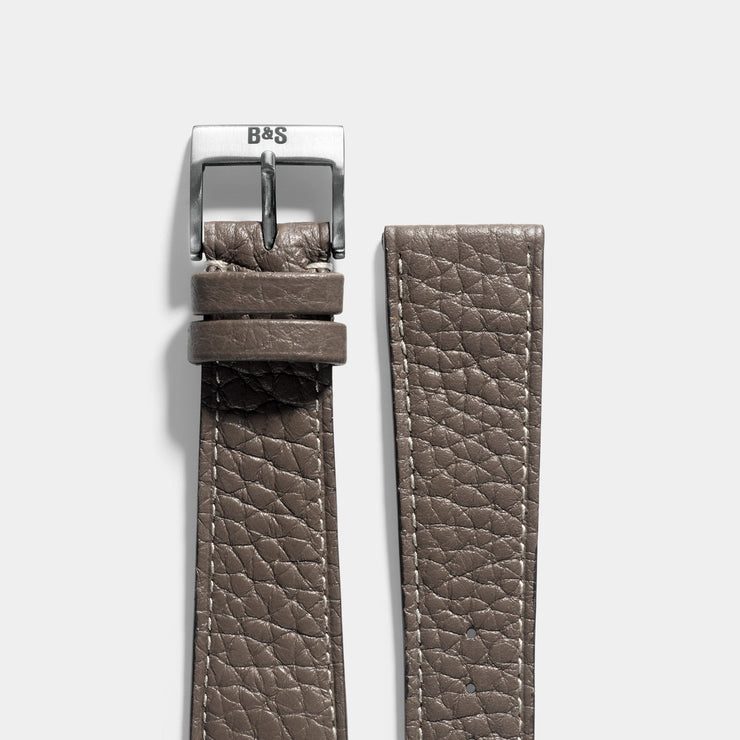 Taurillon Loutre Grey Leather Watch Strap