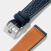 Taurillon Nocturne Blue Leather Watch Strap