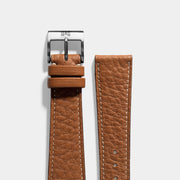 Taurillon Noisette Brown Leather Watch Strap