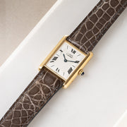 Strap for Cartier 17.5 mm - The Taupe Grey Alligator Watch Strap