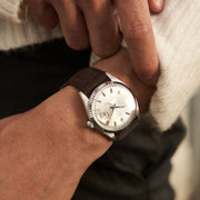 Velvet Style Brown Suede Leather Watch Strap