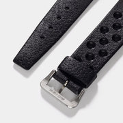 Vintage NOS Swiss Tropic Star Black Rubber Watch Strap