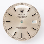 Rolex Day-date "Oysterquartz "in 18 k white gold blue dial ref 19019