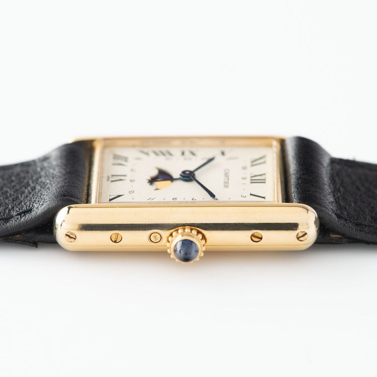 Cartier Tank with Moon Phase 18kt Yellow Gold