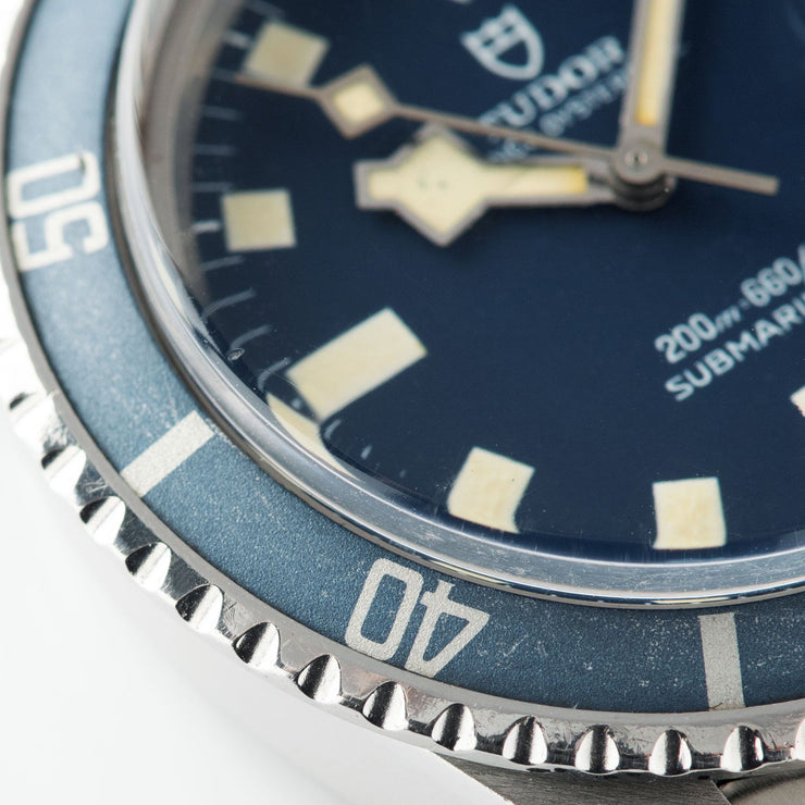 Tudor Submariner Date Blue Snowflake 9411/0  Faded blue insert