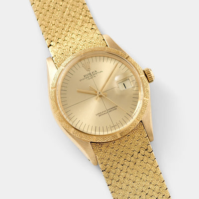 Rolex Zephyr Date 1510 34mm Yellow Gold Case