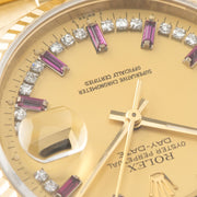 Rolex Day-Date Reference 18238 Ruby Bauguette String Dial