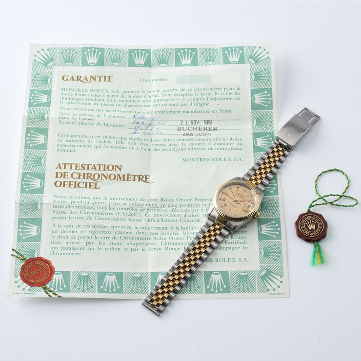 Rolex Datejust Tweed and Diamond Dial Reference 16233