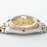 Rolex Datejust Steel and Gold 1601 Champagne Dial With Papers