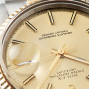 Rolex Datejust Steel and Gold 1601 Champagne Dial With Papers