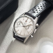 Heuer Carrera Dato Ref 3147 Silver Soleil Dial