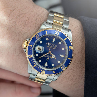 Rolex Submariner Date Blue Dial Two-Tone 16613