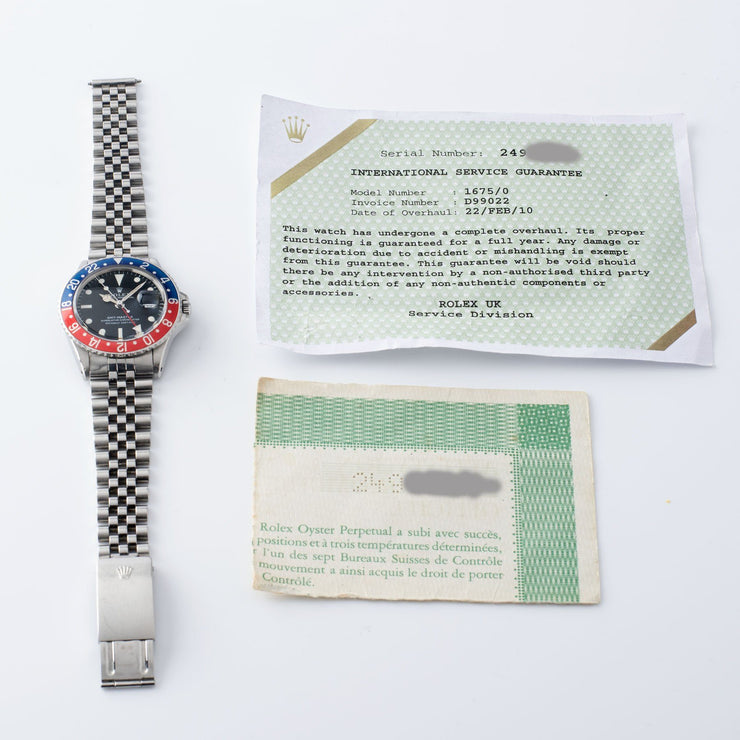 Rolex 1675 Mk1 Long E GMT Master