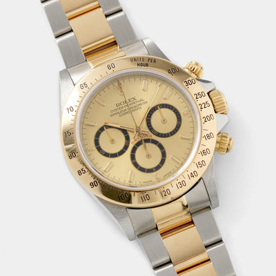 Rolex Daytona 16523 Champagne Four Line Dial 