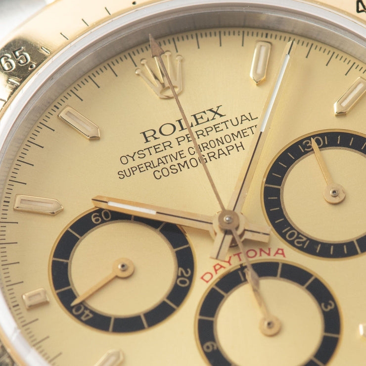 Rolex Daytona 16523 Champagne Four Line Dial