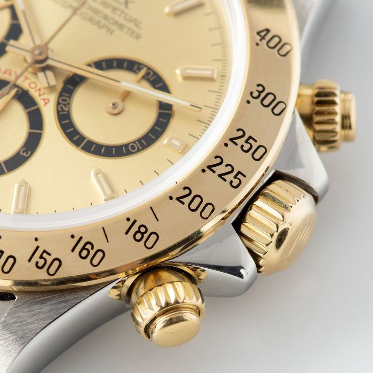 Rolex Daytona 16523 Champagne Four Line Dial