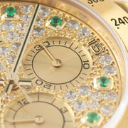 Rolex Cosmograph Daytona 16528 Pave Dial with Emerald Hours