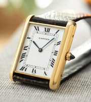 Cartier Tank Paris 18K Gold Jumbo Automatique