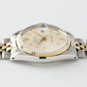 Rolex Datejust Steel and Gold 1601 Silver Dial