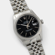 Rolex Datejust Black glossy dial ref 16030