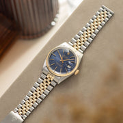 Rolex Datejust Steel and Gold 16013 Blue Dial