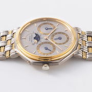 Audemars Piguet Quantieme Perpetual Calendar Yellow and White Gold Octagonal Case with Archive Extract Ref 5557CA