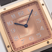 Cartier Santos Dumont Steel and Rose Gold Limited Edition Salmon Dial