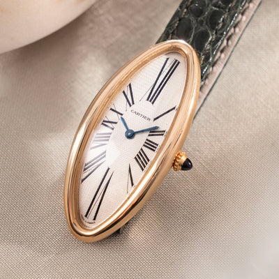 Cartier Baignoire Allongée in 18kt Pink Gold Box and Papers Ref 2606