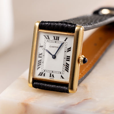 Cartier Paris Tank Louis 18kt Yellow Gold ‘Extra Plate’ early 70s