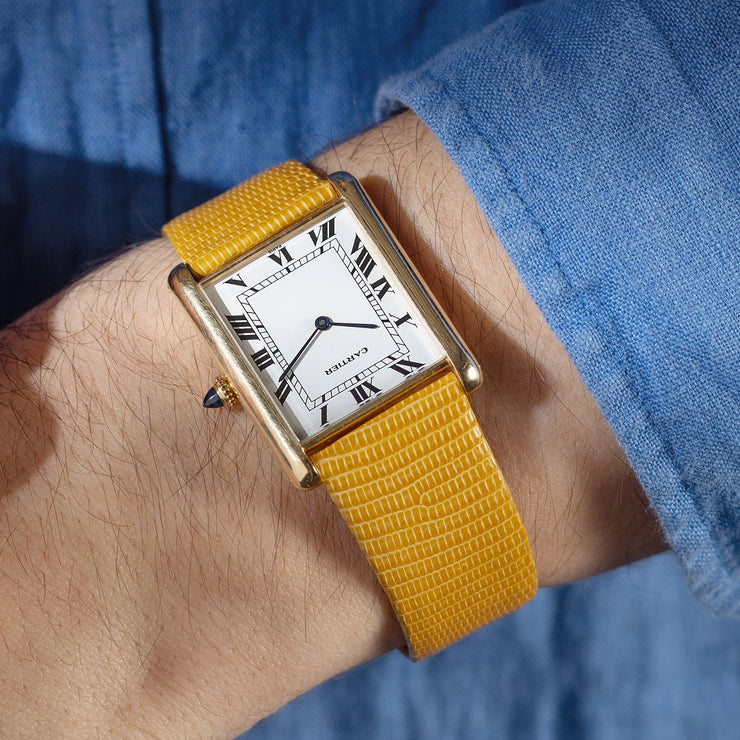 Cartier Jumbo Tank Automatique 18k yellow gold “Paris Dial”