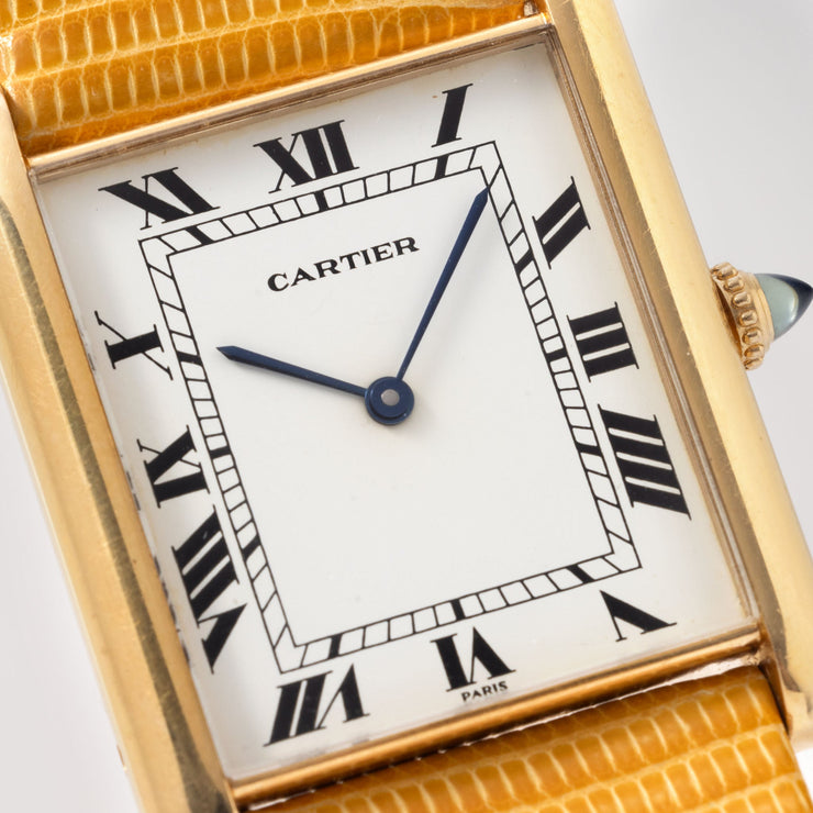 Cartier Jumbo Tank Automatique 18k yellow gold “Paris Dial”