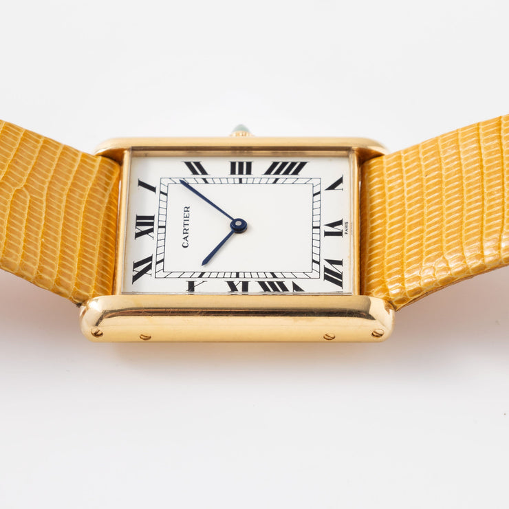 Cartier Jumbo Tank Automatique 18k yellow gold “Paris Dial”