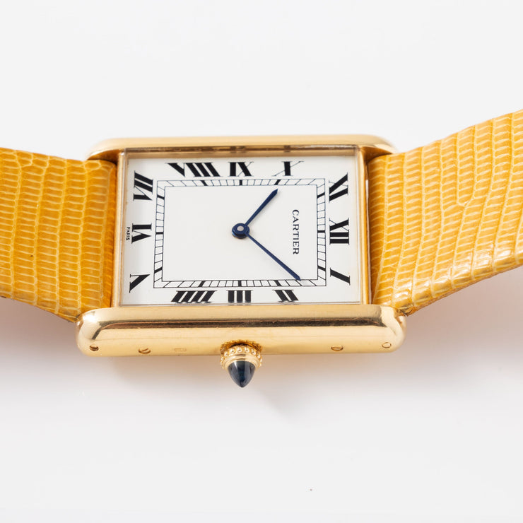 Cartier Jumbo Tank Automatique 18k yellow gold “Paris Dial”