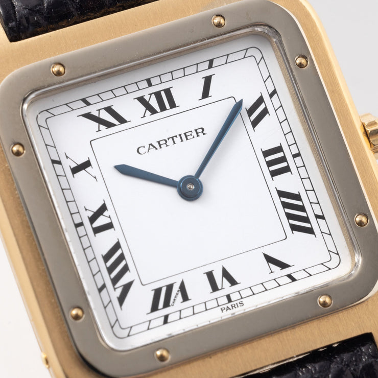 Cartier Santos Dumont "Deux Ors" Extra Thin 18kt Yellow and white Gold Ref 96061