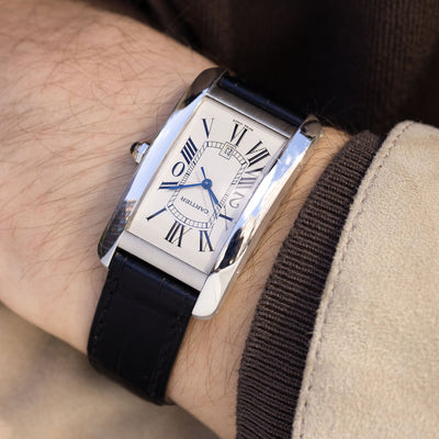 Cartier Tank Americaine White Gold 20 Year Award Ref 1741