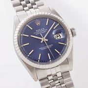 Rolex Datejust Blue Dial Ref 1603