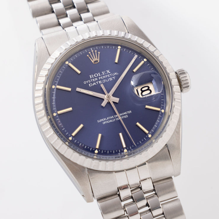 Rolex Datejust Blue Dial Ref 1603