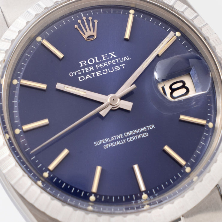 Rolex Datejust Blue Dial Ref 1603